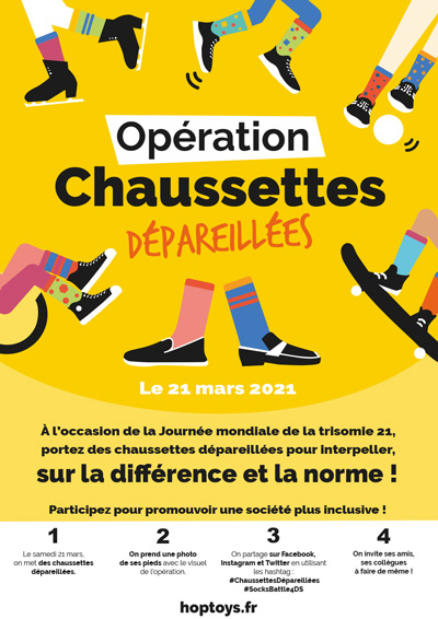 Affiche : Opération chaussettes dépareillées