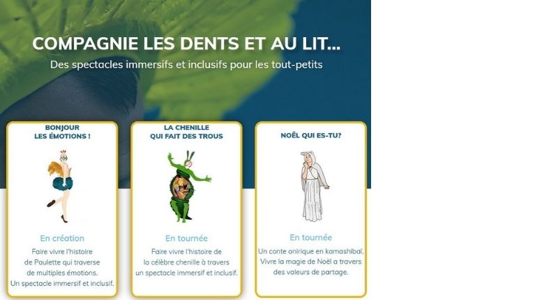 Compagnie les dents et au lit- spectacles multisensoriels