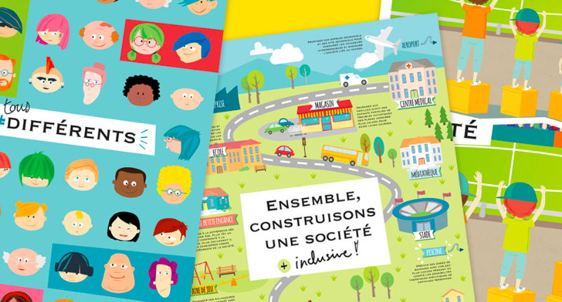 Infographies "Ensemble construisons une société plus inclusive"