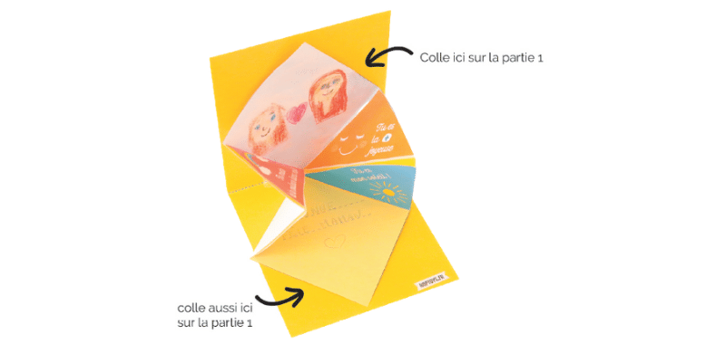 Carte fête des mères pop-up Etape 4