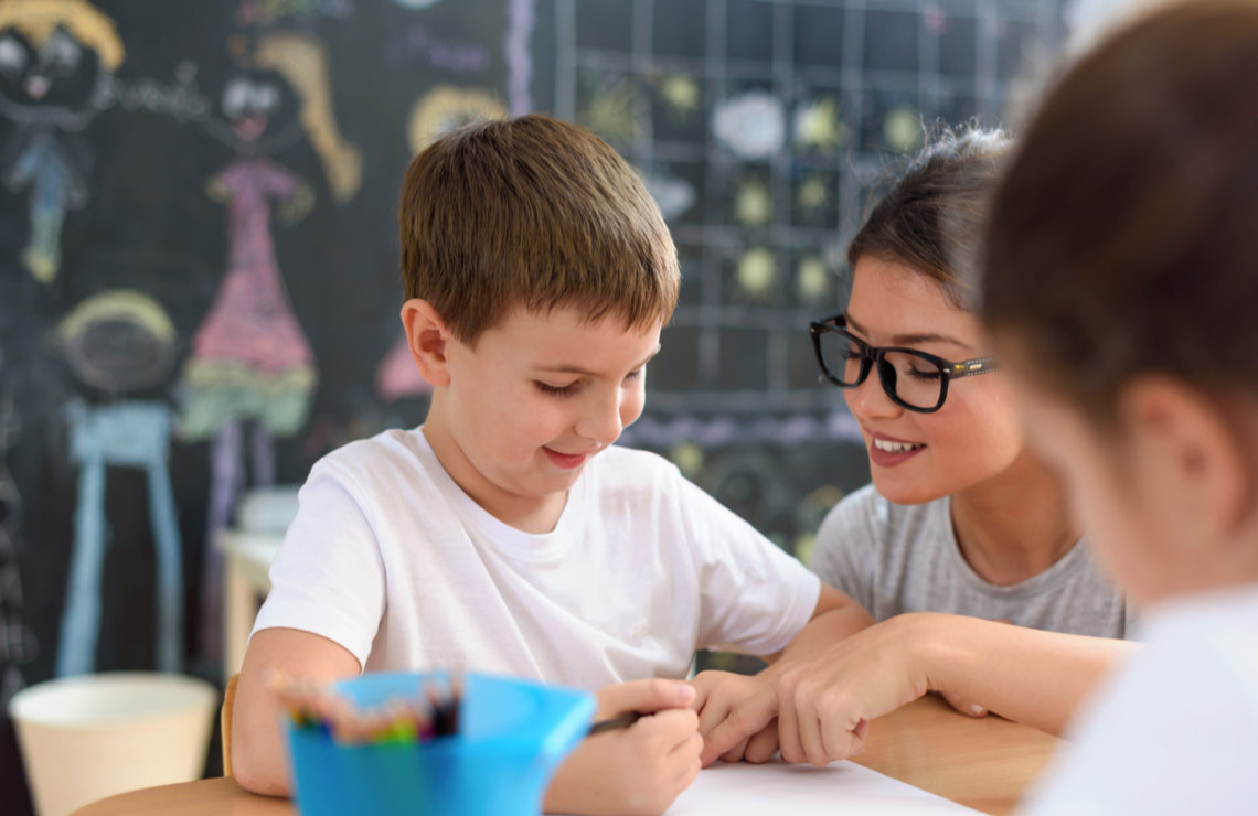 Un enfant à l'école