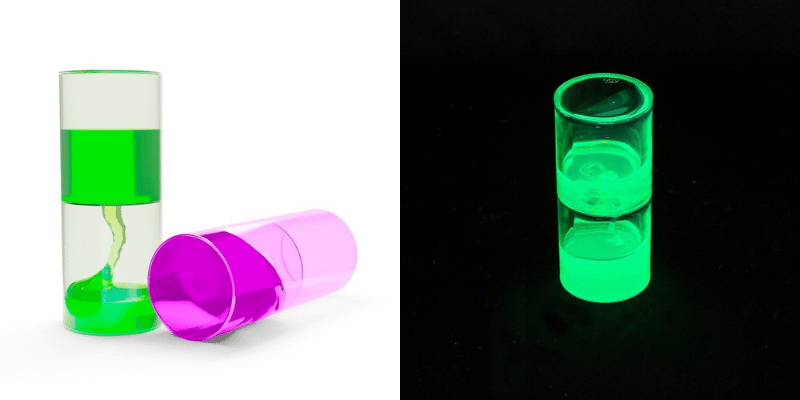 Sablier Liquides Jouets Sensoriels pour Enfants Adultes, Lampe à