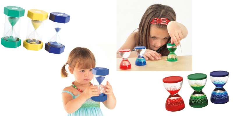 Sablier Liquides Jouets Sensoriels pour Enfants Adultes, Lampe à