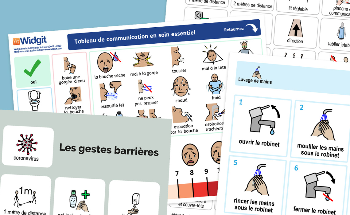 Gestes barrières en pictogrammes