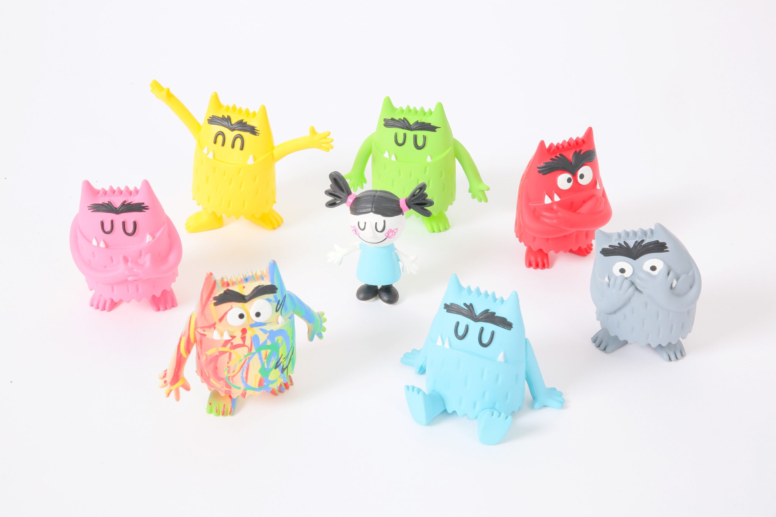 Lot de peluches monstre des couleurs - Joie