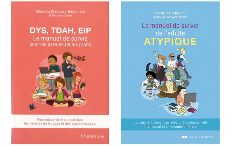 Les deux livres de Christelle Béchouche. 