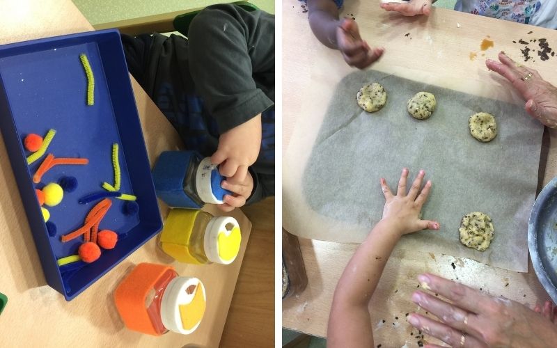 Des activités de motricité fine inclusion en crèche