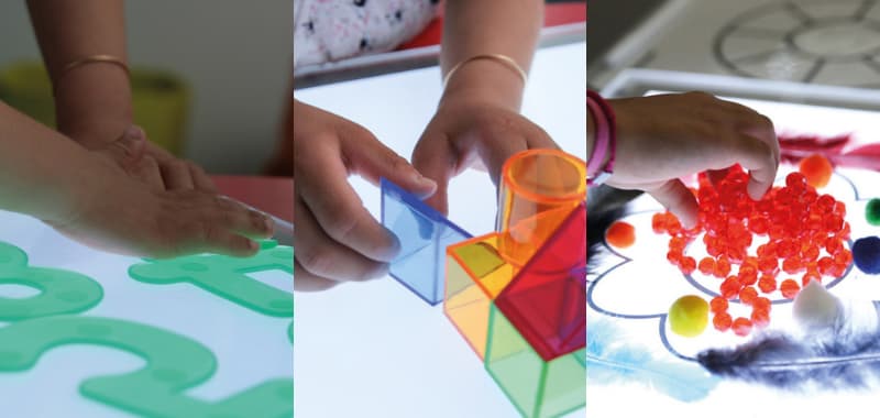 Table Lumineuse Tickit : Jeu sensoriel pour déficience visuelle, malvoyant enfant