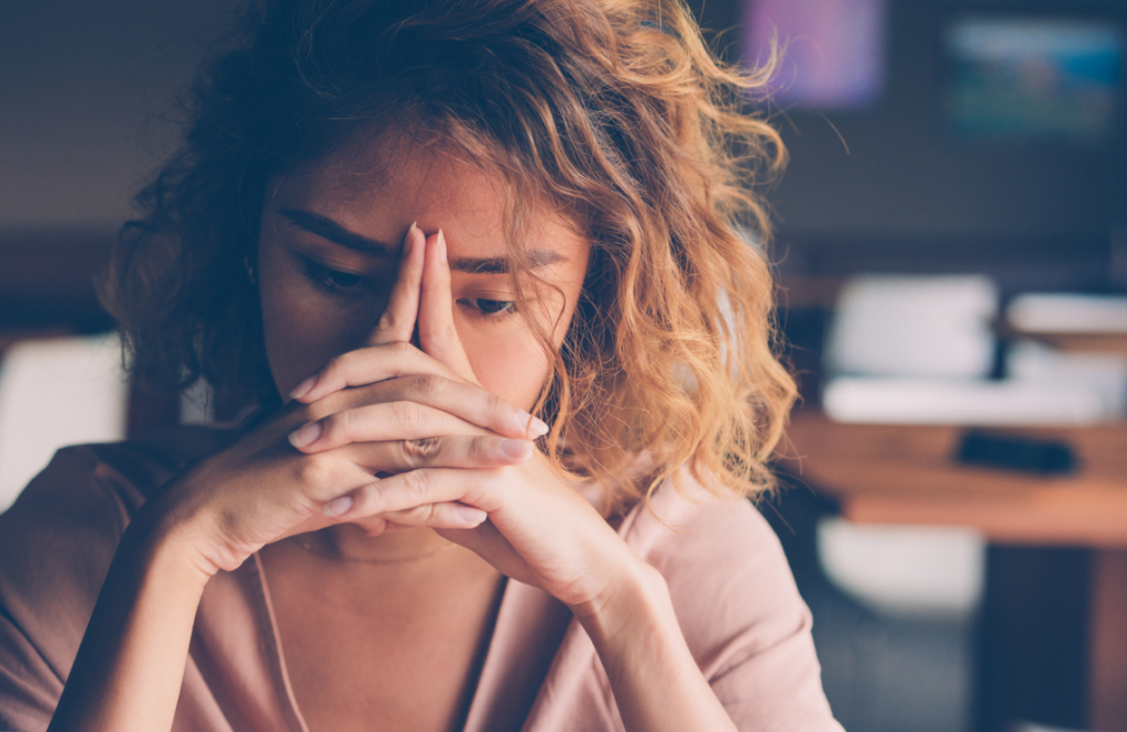 Une personne fatiguée, en burn-out. 