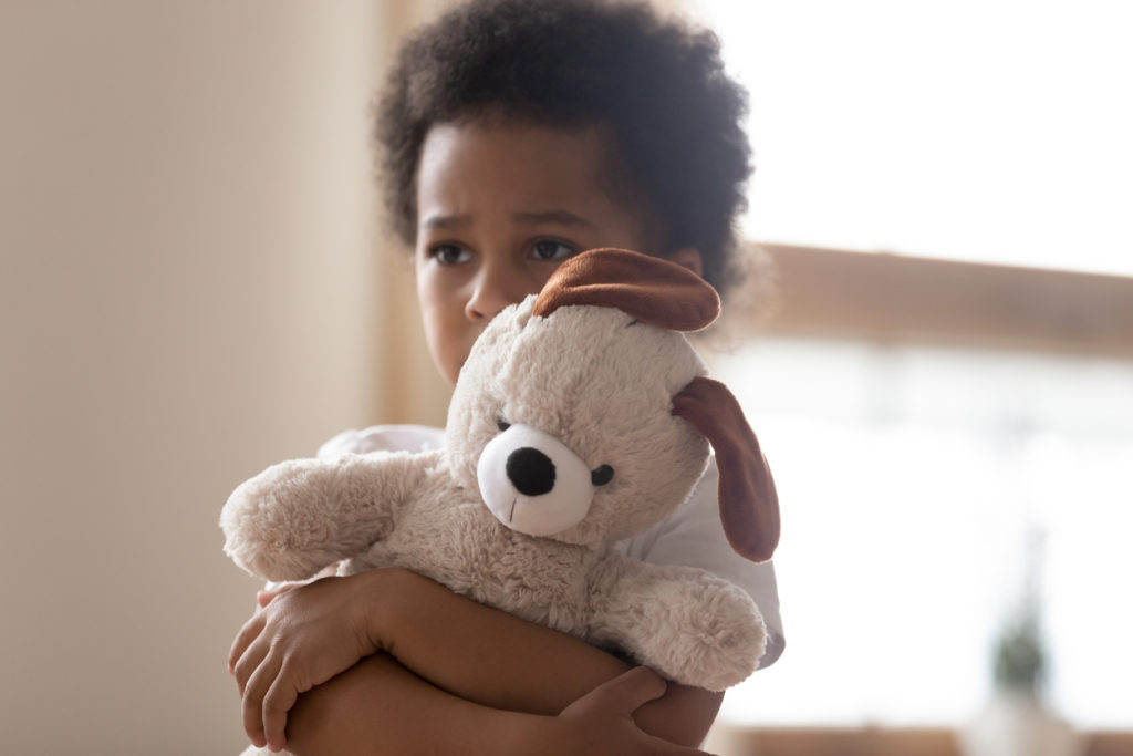 Enfant apeuré
