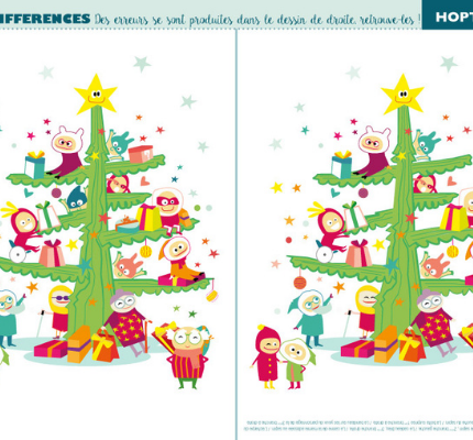 Activité de Noël : Les 7 différences