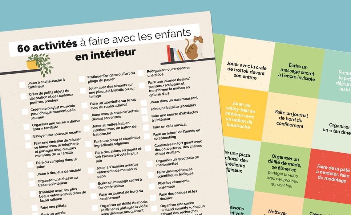 60 activités à faire en intérieur