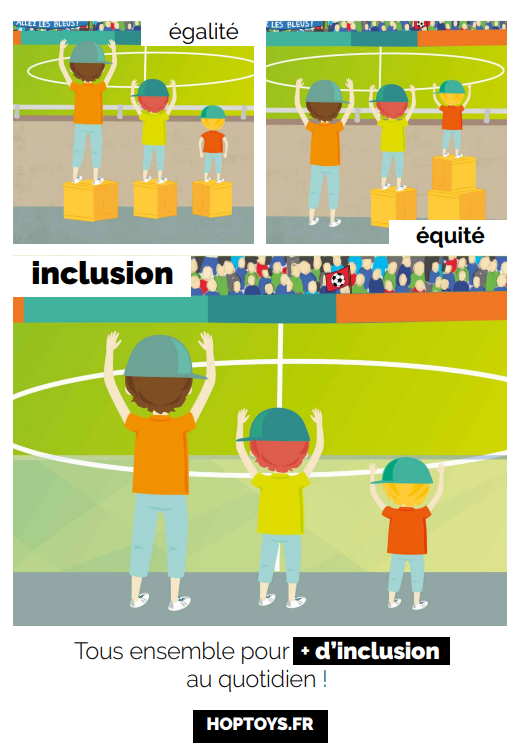 Une affiche sur l'inclusion