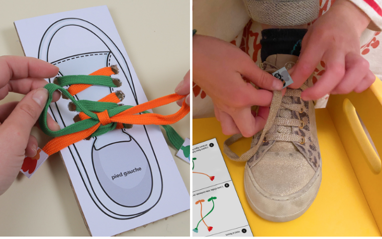 Faire ses lacets étape par étape - Blog Hop'Toys