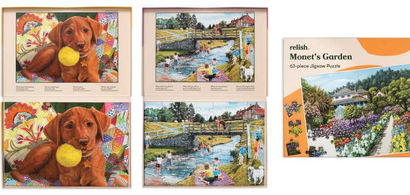 Une sélection de puzzles de la gamme Relish pour aider à lutter contre la démence