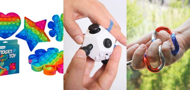 Des fidgets pour aider à se calmer