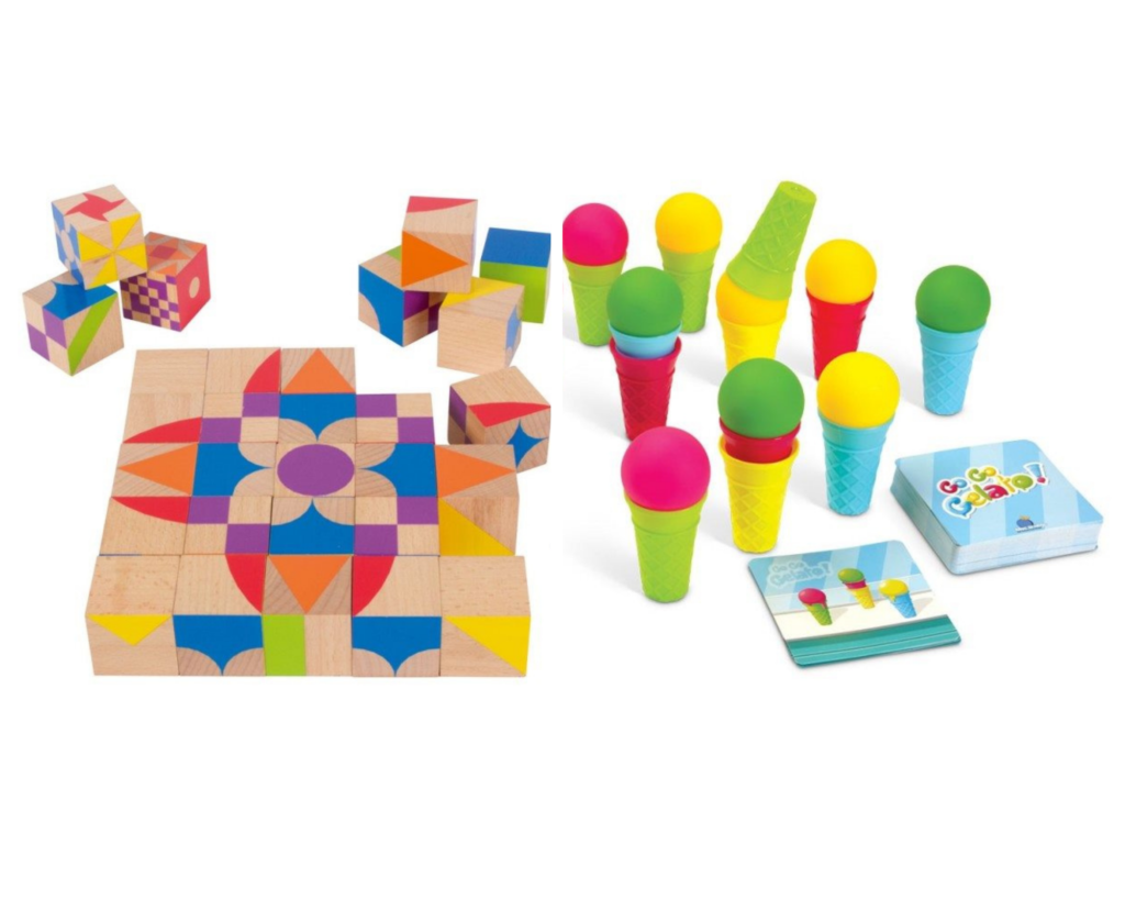 Jeux de cubes et de balles pour planification 