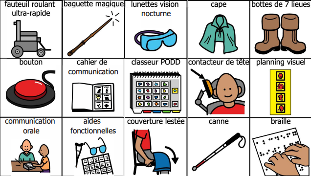 L'équipement de l'enfant héros exemple