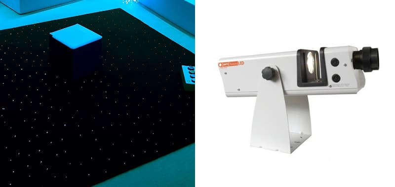 Quelques produits sélectionnés pour la salle sensorielle IME : Projecteur et tapis