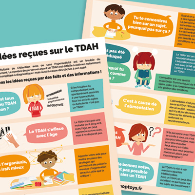 Infographie : explications du TDAH - Blog Hop'Toys