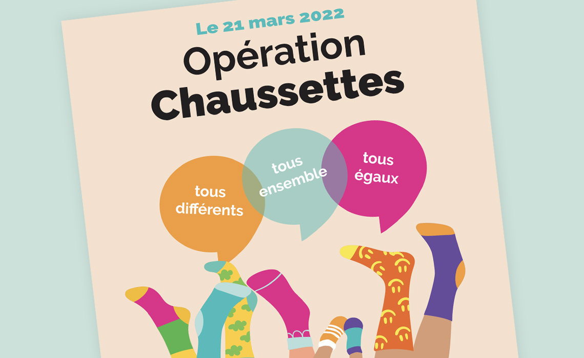 L'affiche des chaussettes dépareillées