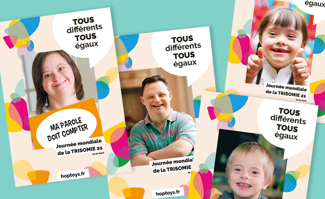 Kit affiches personnalisées journée mondiale de la trisomie 21