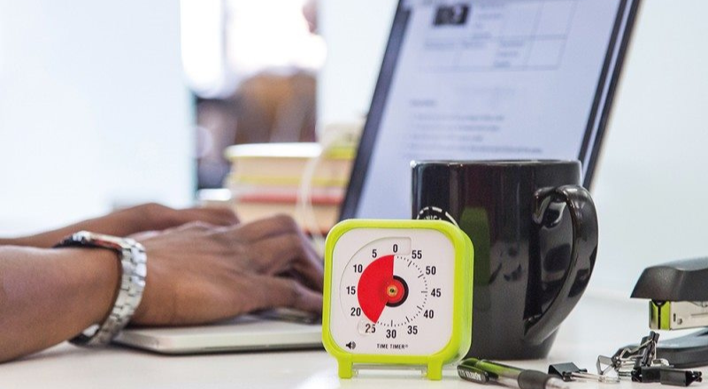 Time Timer au bureau 