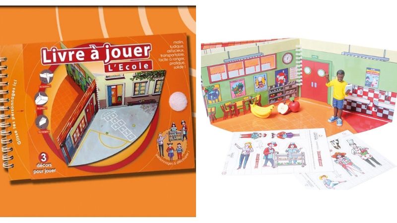 LUDI - Calendrier bleu pour enfant dès 3 ans. Panneau en tissu