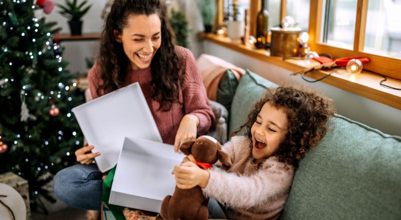 ouverture des cadeaux de noël 