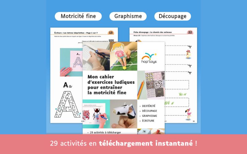 Carnet d'activité pour l'écriture, le graphisme et la motricité fine