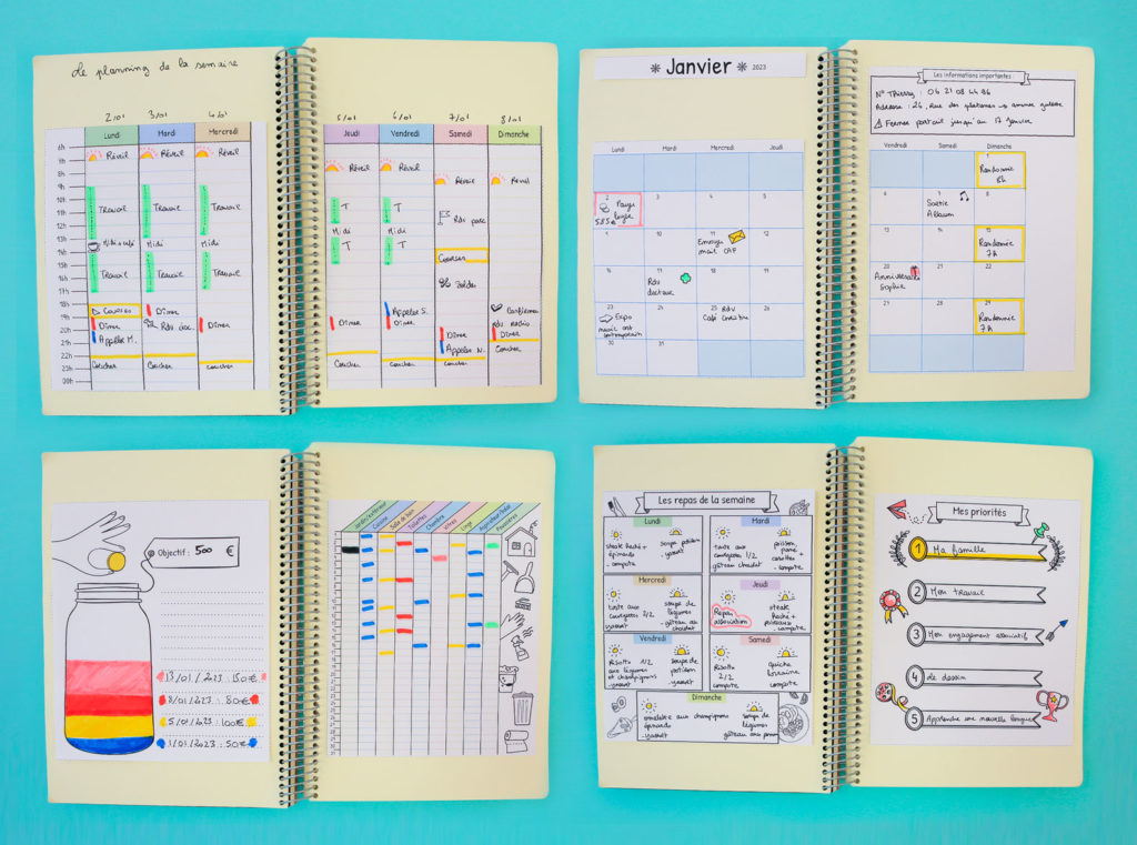 Exemple du bullet journal 