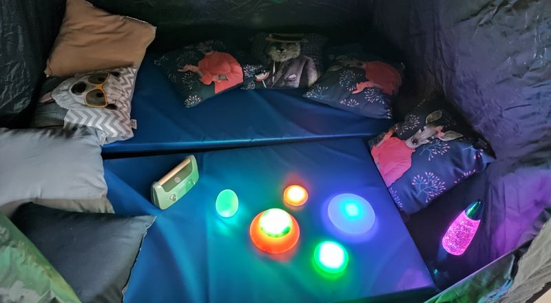 Espace snoezelen La vie en fluo (semaine scolaire)