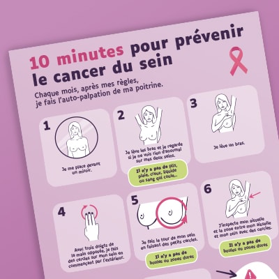 Pour prévenir le cancer du sein, apprenez à palper votre poitrine