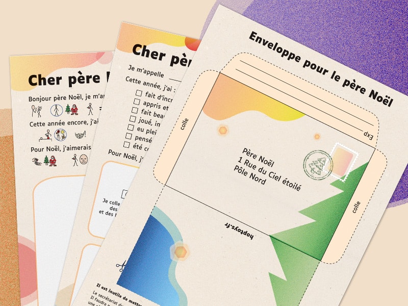 Enveloppes de Noel en PDF pour imprimer chez vous