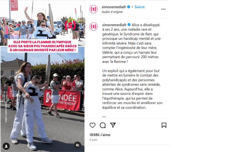 Flamme olympique et polyhandicap