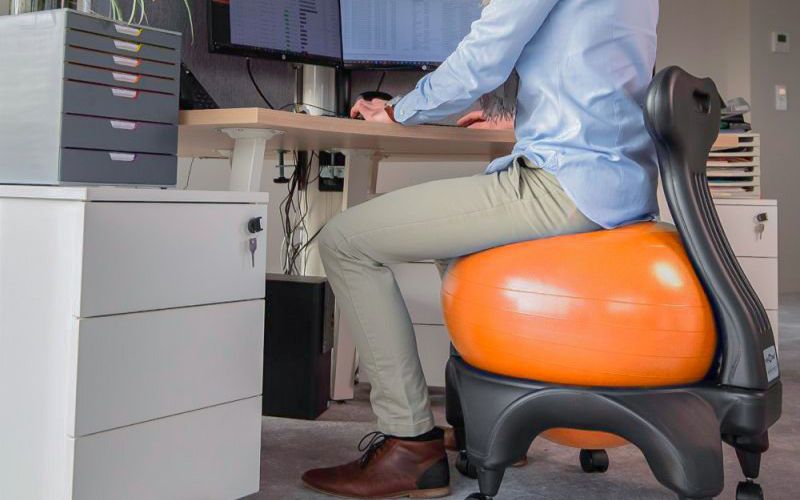 Chaise ergonomique ballon