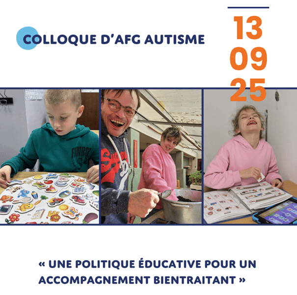 Affiche flyer colloque AFG Autisme