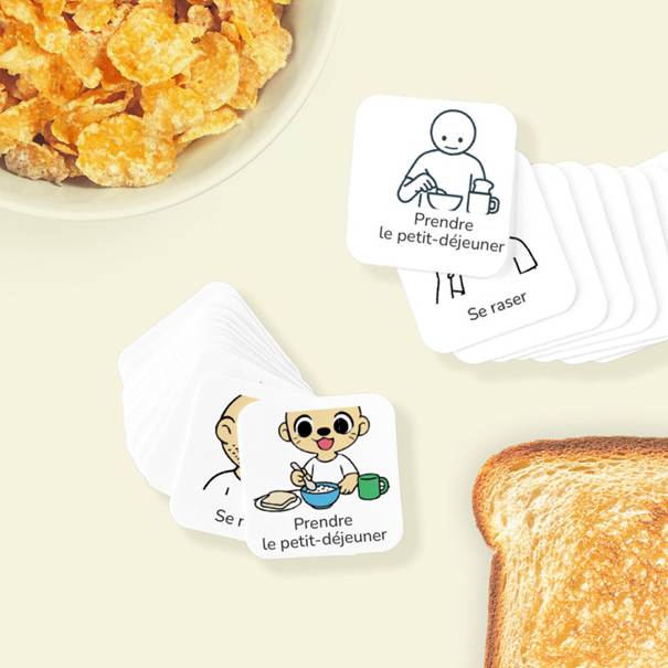 Pictos de routines "petit-déjeuner"
