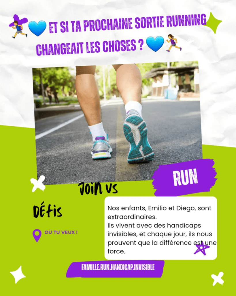 Affiche Instagram du défi 1 pas pour l'invisible