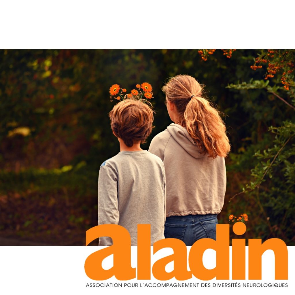 Affiche Aladin, deux enfant de dos