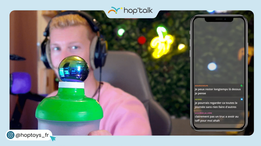 Capture d'écran du premier Live Twitch d'Hop'Toys