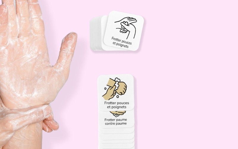 Pictogrammes "je me lave les mains" en vente sur Hop'Toys.fr